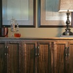 Curly walnut veneered doors