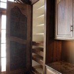 Burl Veneer on Interior of Armoire Burl Veneer on Interior of Armoire