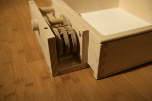 Wood Lock and Bolt for Hidden Drawer