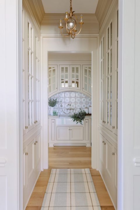 Custom Butler Pantry Designed with Bria Hammel Interiors in Overland Park, KS