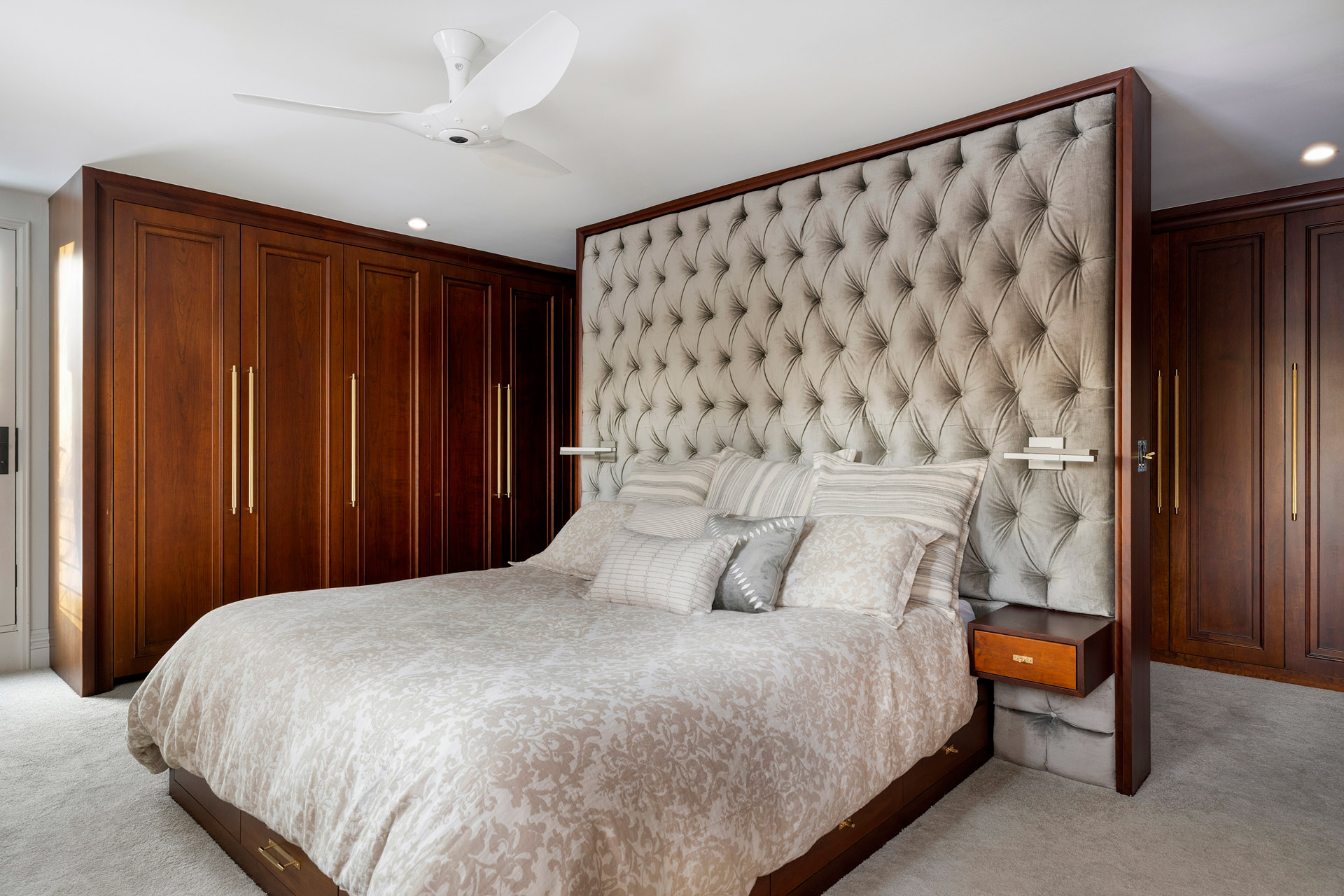 Custom Master Bed Headboard and Built-In Cabinetry in St. Paul, MN