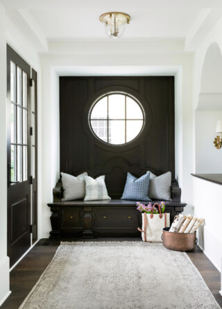 Custom Entryway Sitting Area with Storage