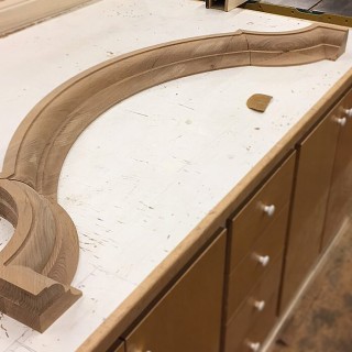 Finished Curved Molding