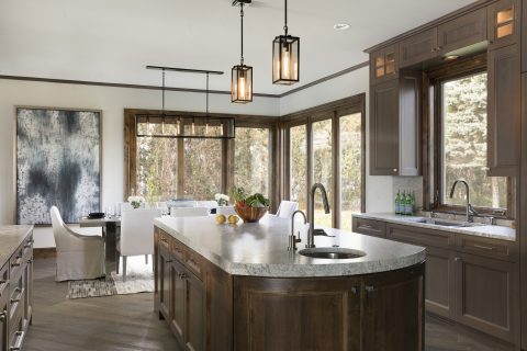 Custom Kitchen in Riverfront Home