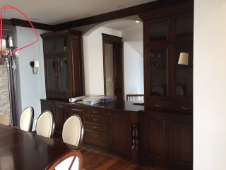 Dining Room Cabinets Before