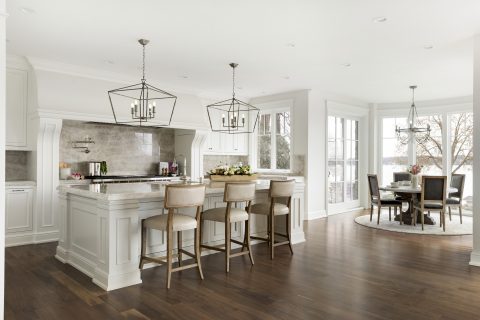 Lake Minnetonka Remodel - Custom Kitchen Cabinetry, Range and Island