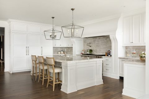 Lake Minnetonka Remodel - Custom Kitchen Cabinetry, Range and Island