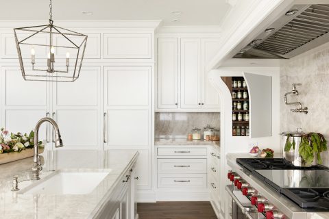 Lake Minnetonka Remodel - Custom Kitchen Cabinetry, Range and Island