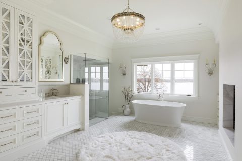 Lake Minnetonka Remodel Master Bathroom with Custom Vanity