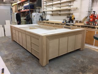 Mediterranean Estate Kitchen Island Assembled