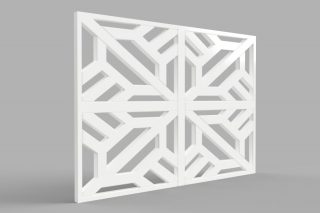 Fretwork Pattern Vanity Door