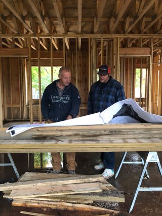 Brian Grabski meeting with the General Contractor