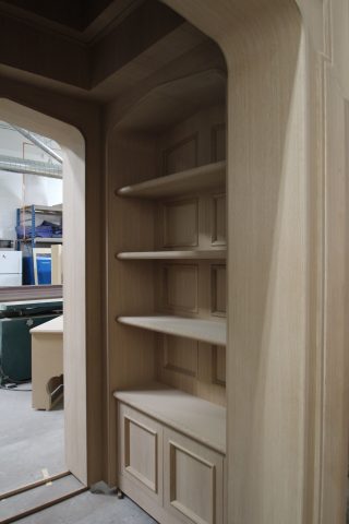 Built-in Cabinetry in Library Alcove