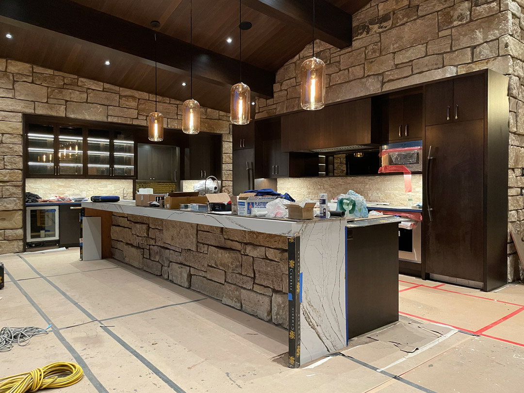 Kitchen with Custom Island