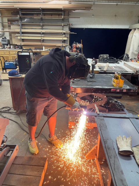 Plasma Cutting on Lift