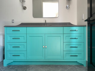 Tiffany Blue Bathroom Vanity