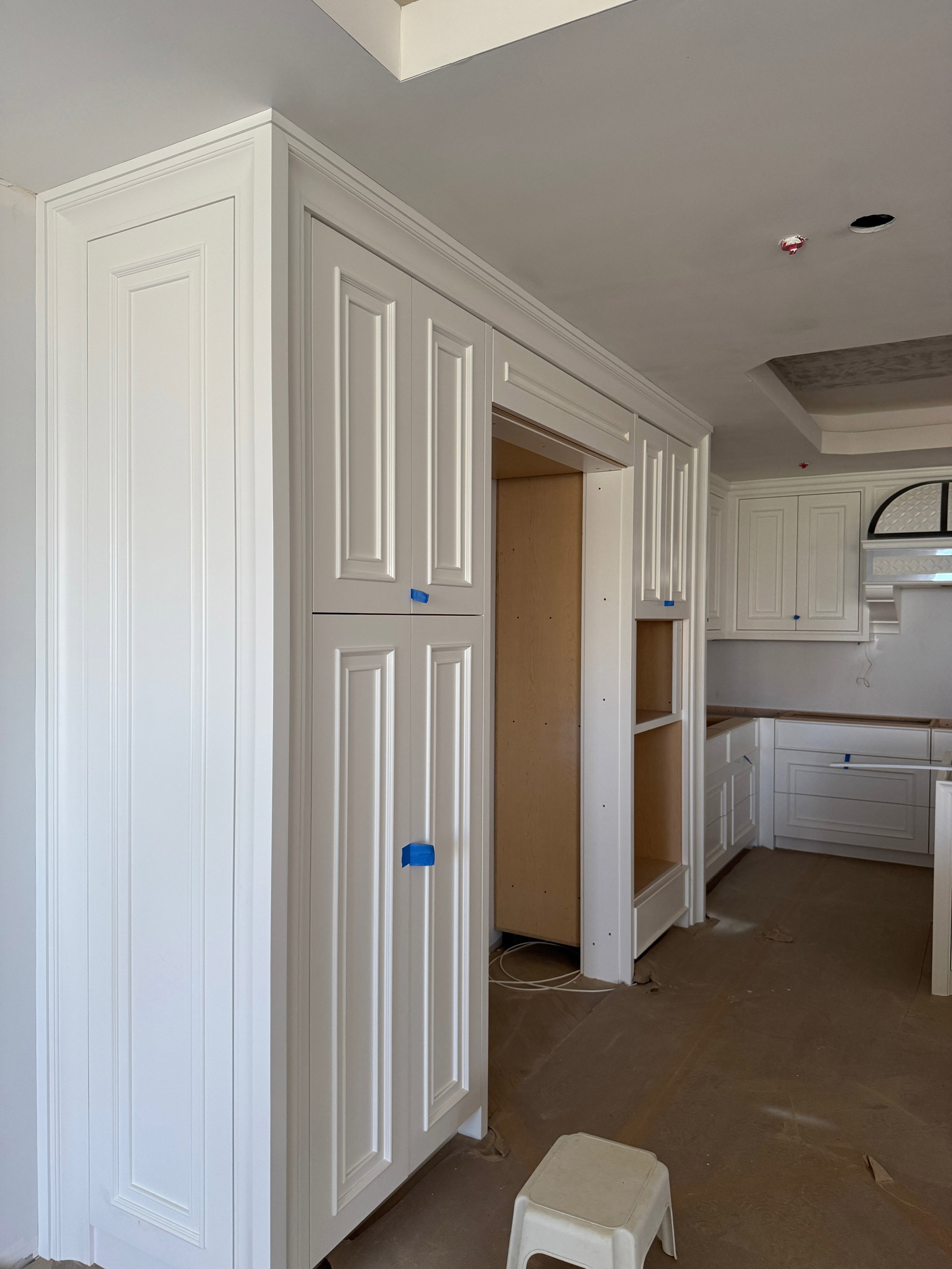 Penthouse Bathroom with Custom Patterned Vanity