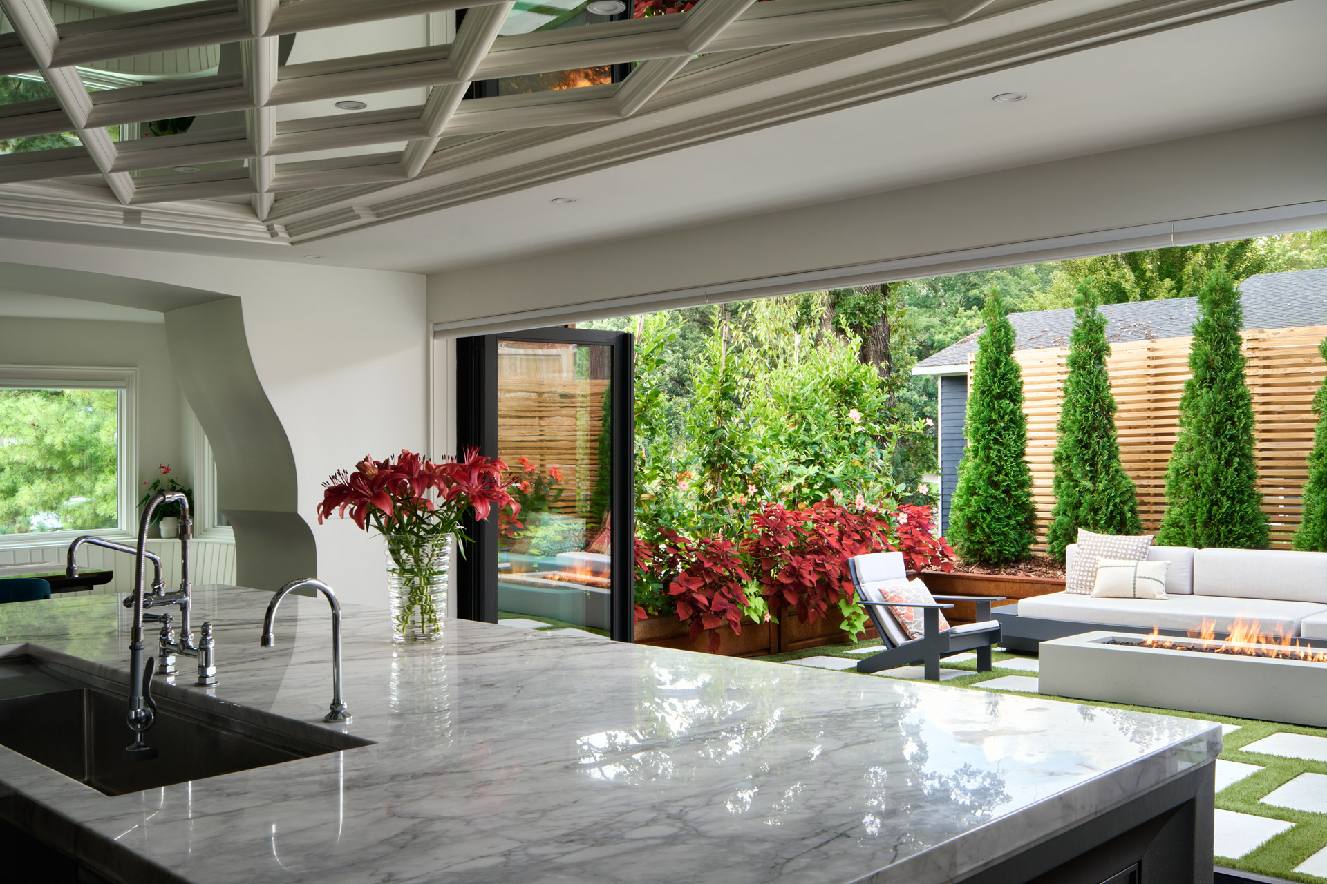 Custom Kitchen and Ceiling Mirrors